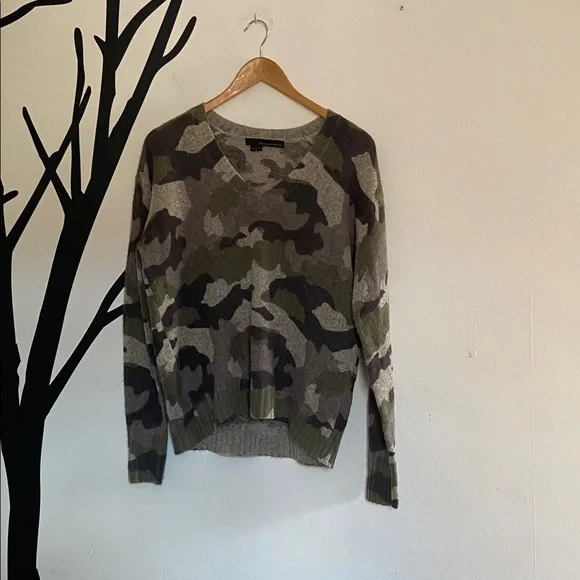 360 Cashmere Emerie camo sweater
